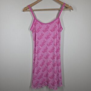 NWT Dolls Kill Bratz Got Bratitude Pink Mesh Mini Slip Dress Small Mcbling